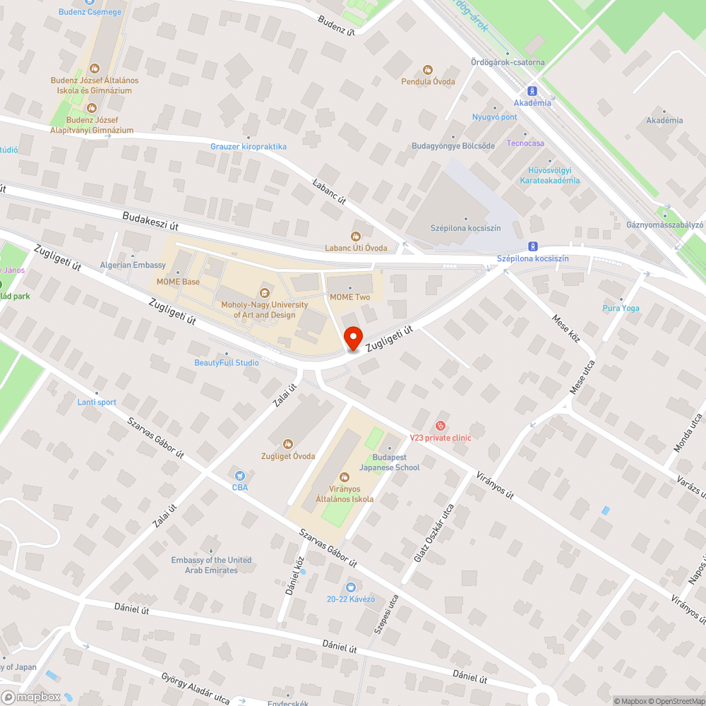 akadálypálya járdán bejelentés helye