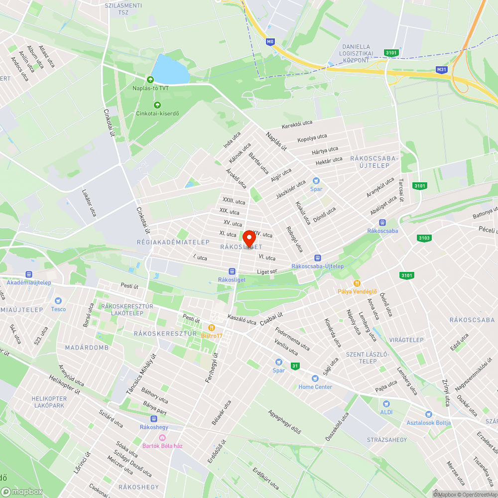 Elhanyagolt közterület I. bejelentés helye