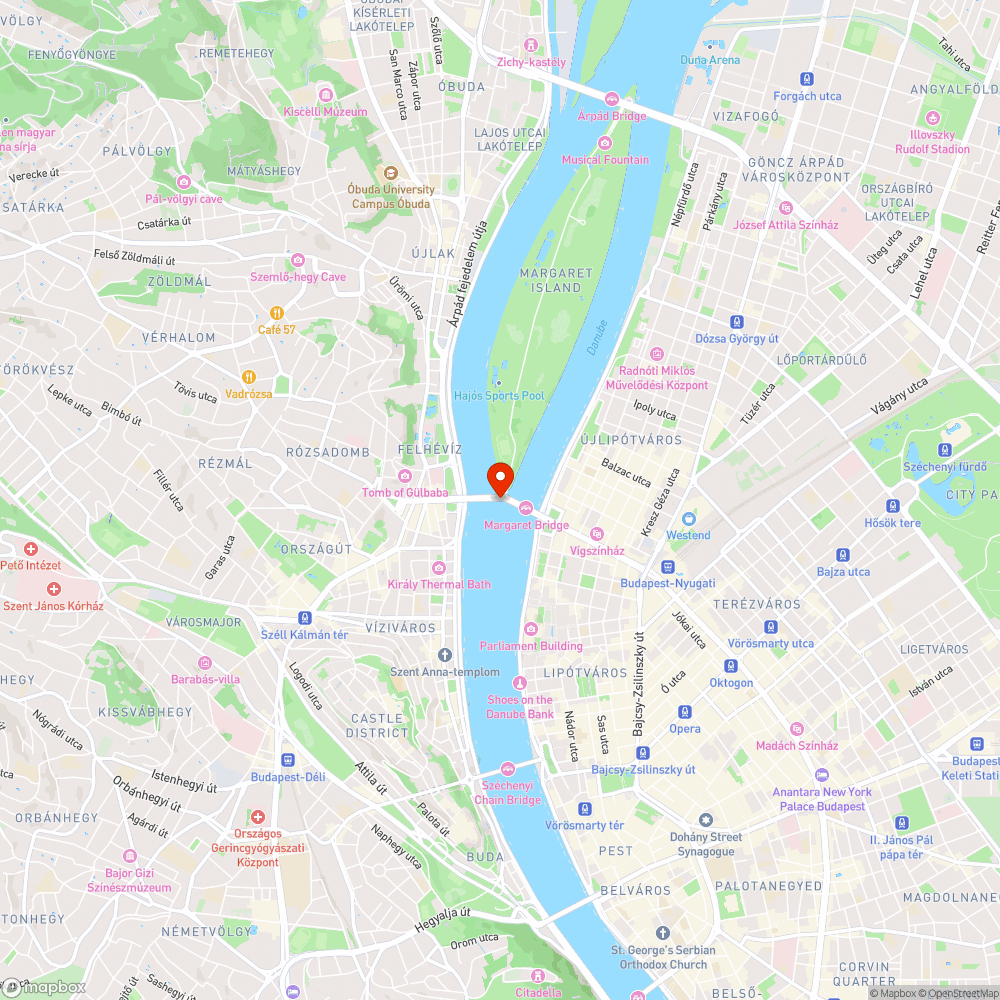 Lekopott kerékpáros nyom a Margit déli oldalán bejelentés helye