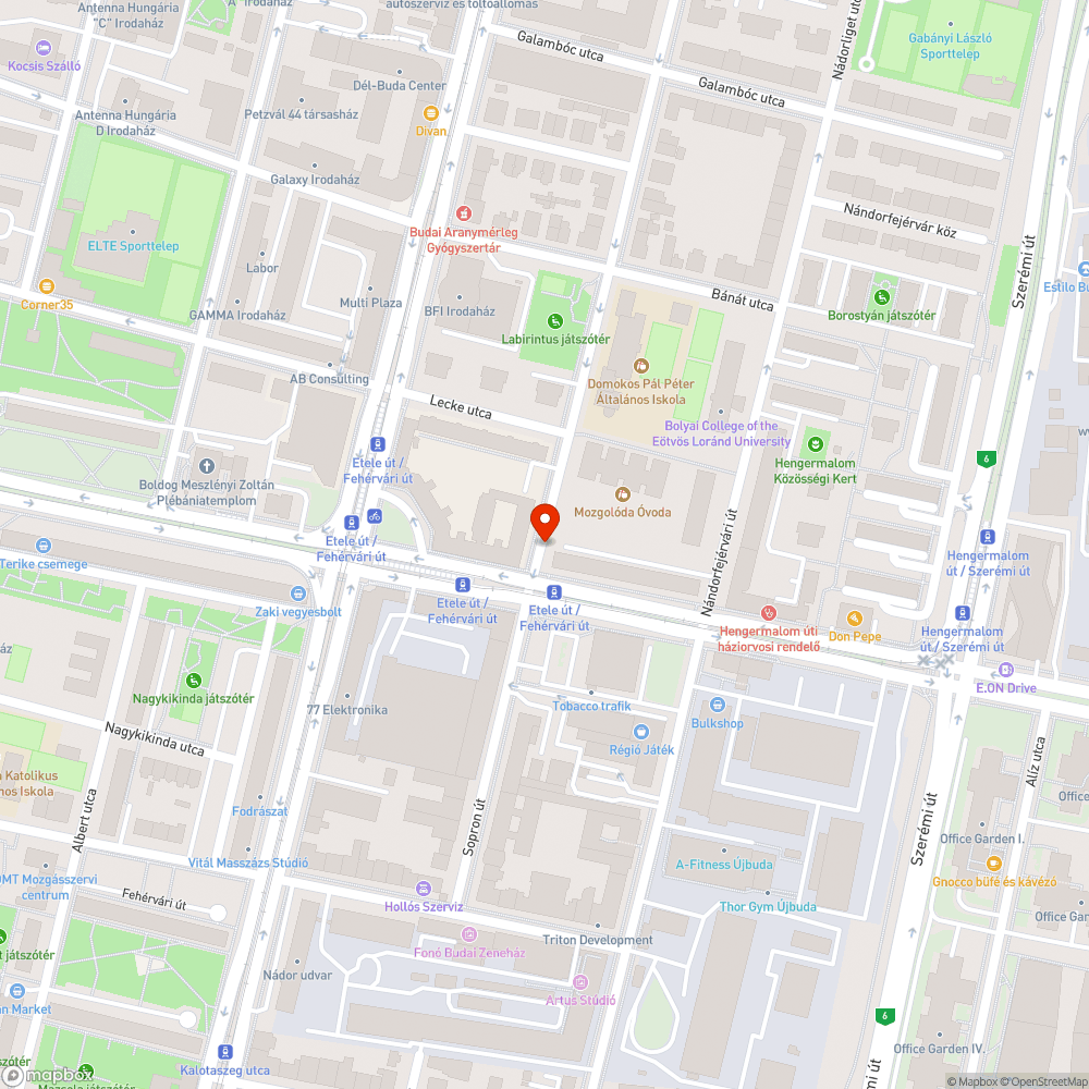 Veszélyes faág az út fölött bejelentés helye