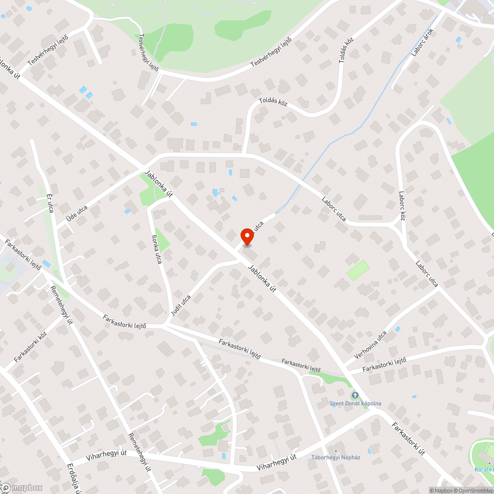 Sötét utca bejelentés helye