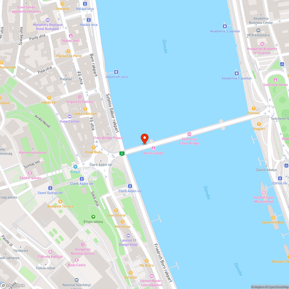 Graffitik a Lánchídon bejelentés helye