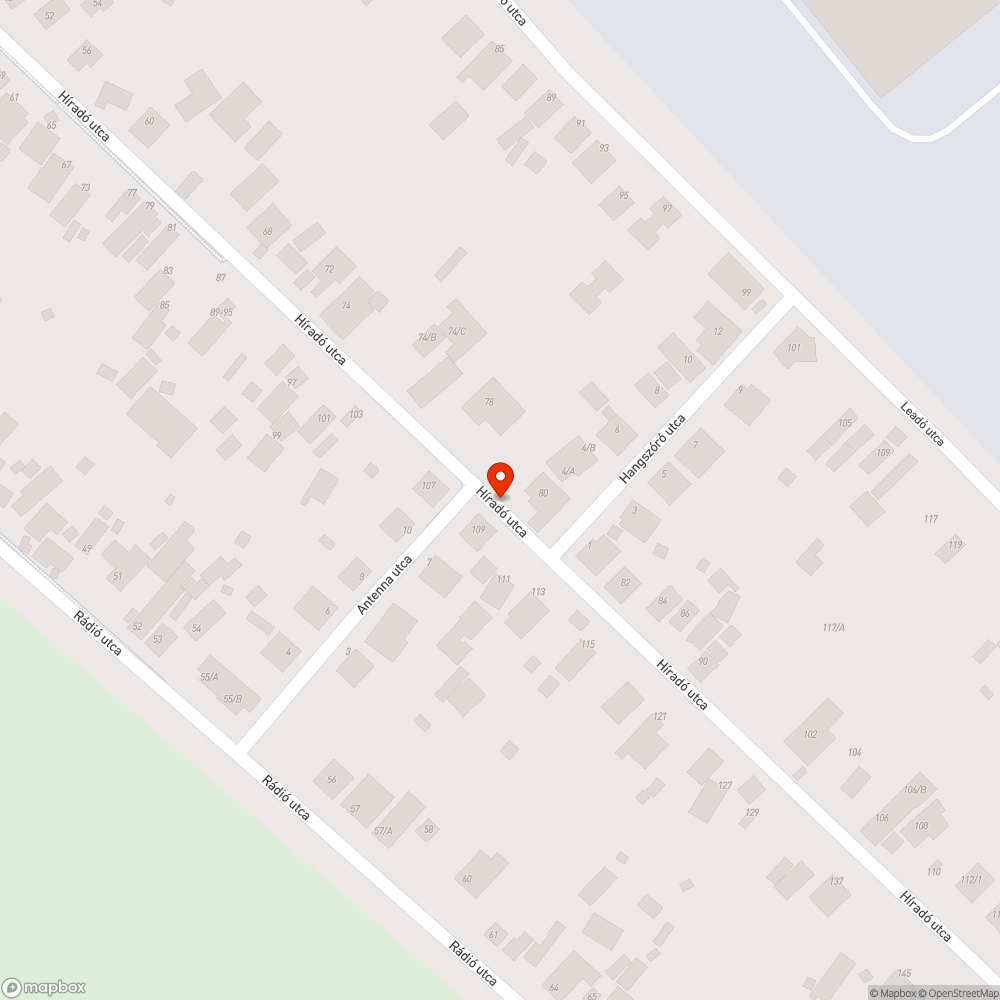 Elhanyagolt közműelem bejelentés helye