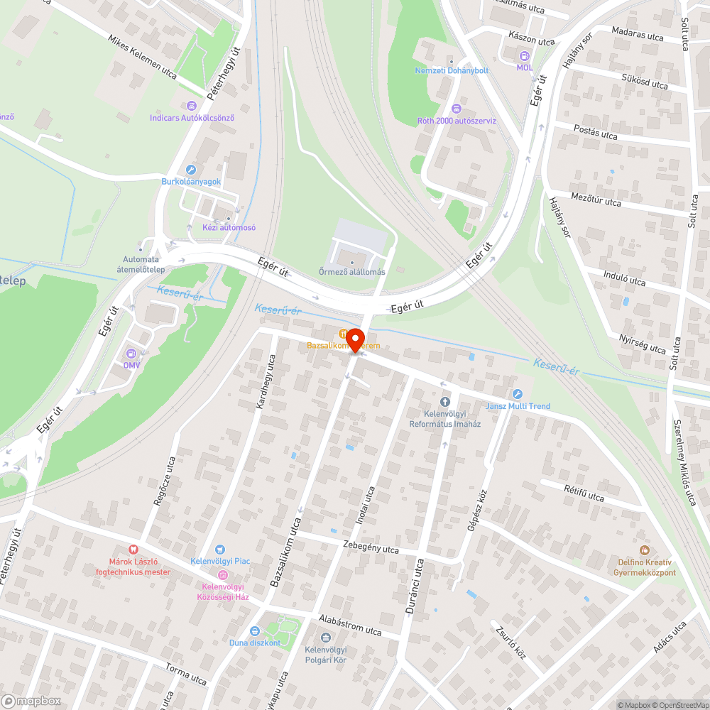 Víznyelő hiba bejelentés helye