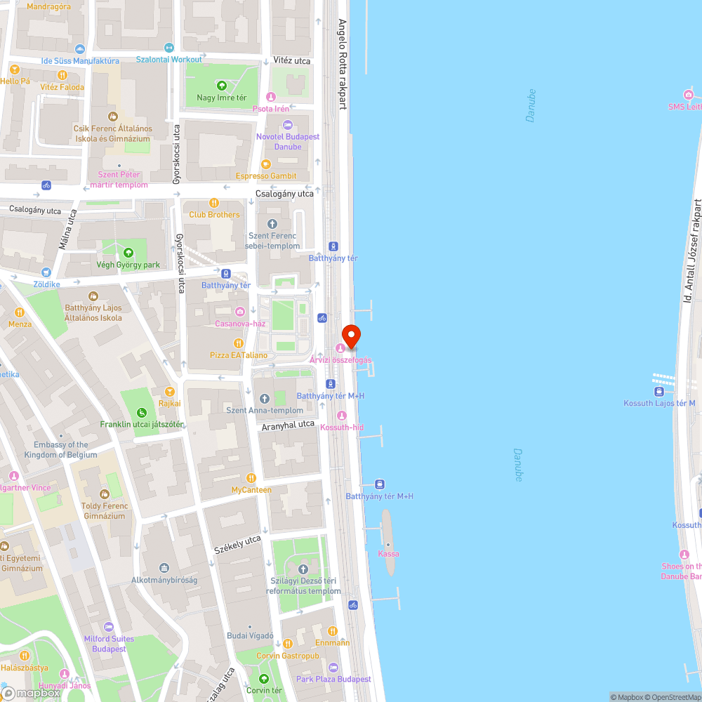 Budai alsórakparton a hajóállomások menetrendje bejelentés helye