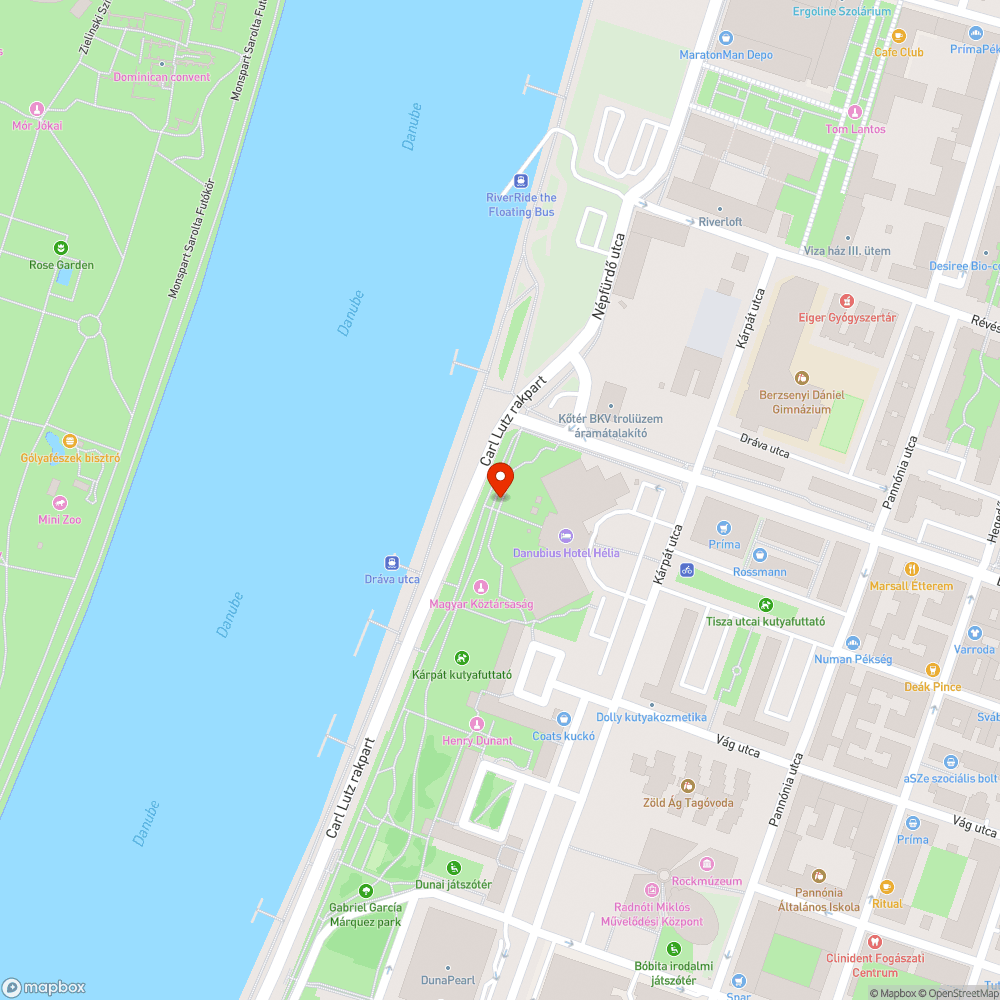 Sötétség a dunaparti sétányon bejelentés helye