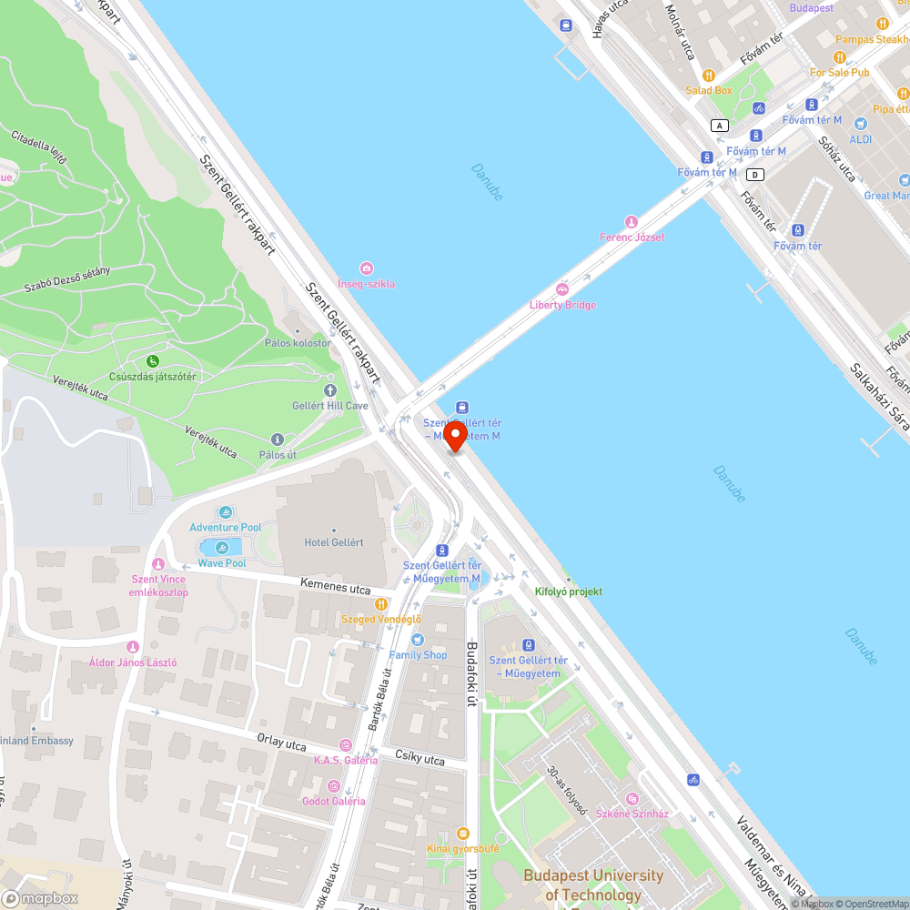 Graffitik a rakparton bejelentés helye