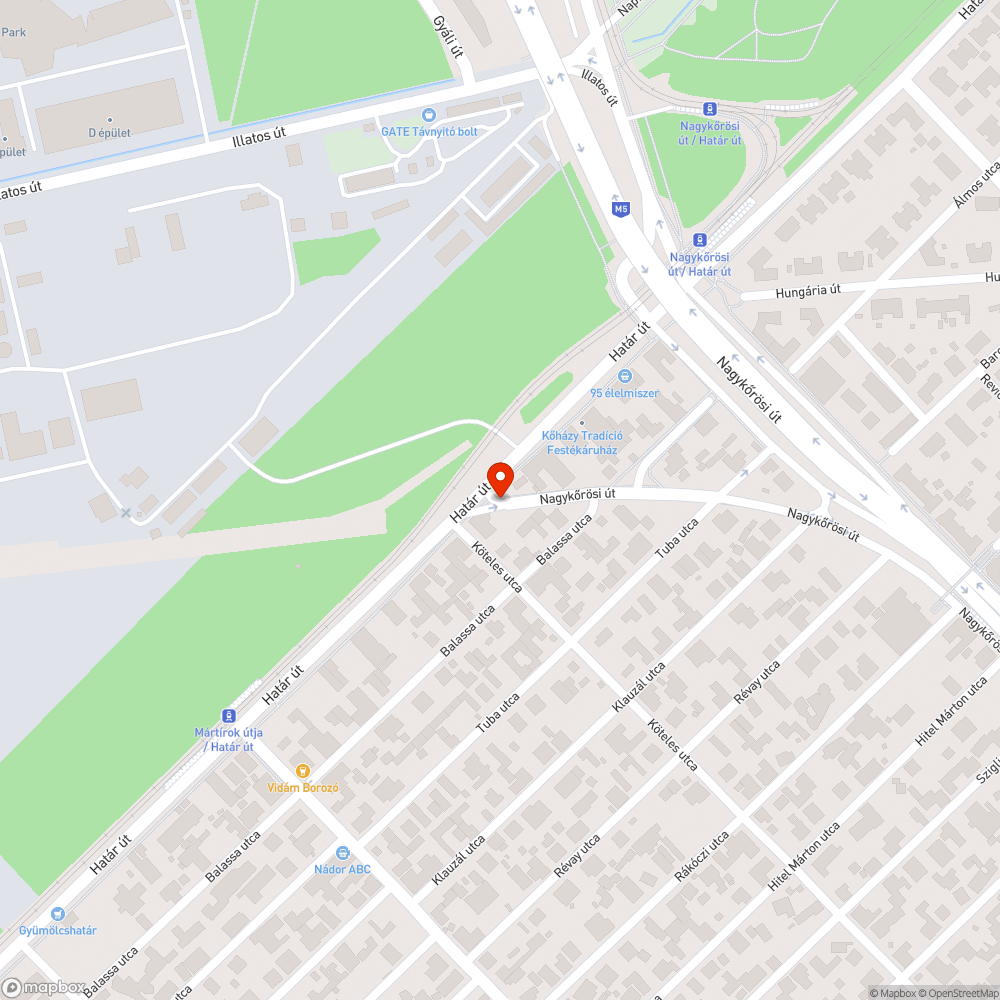 Sötétség az M5 bevezetőnél bejelentés helye