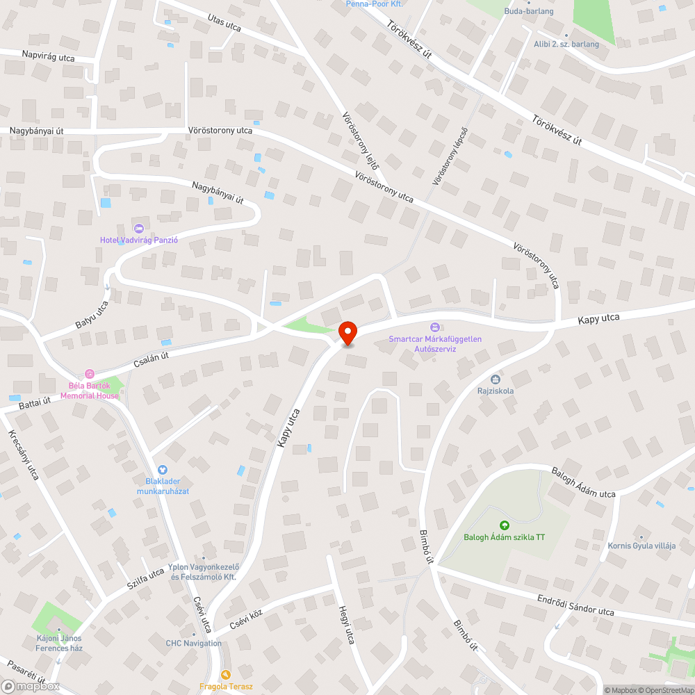 Üres faverem bejelentés helye