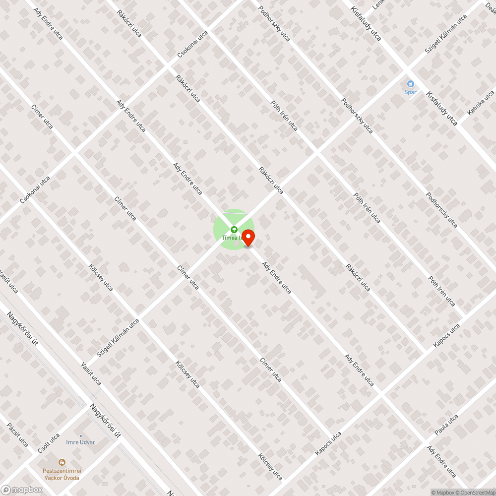 Ivókutat a Tímea térre! bejelentés helye