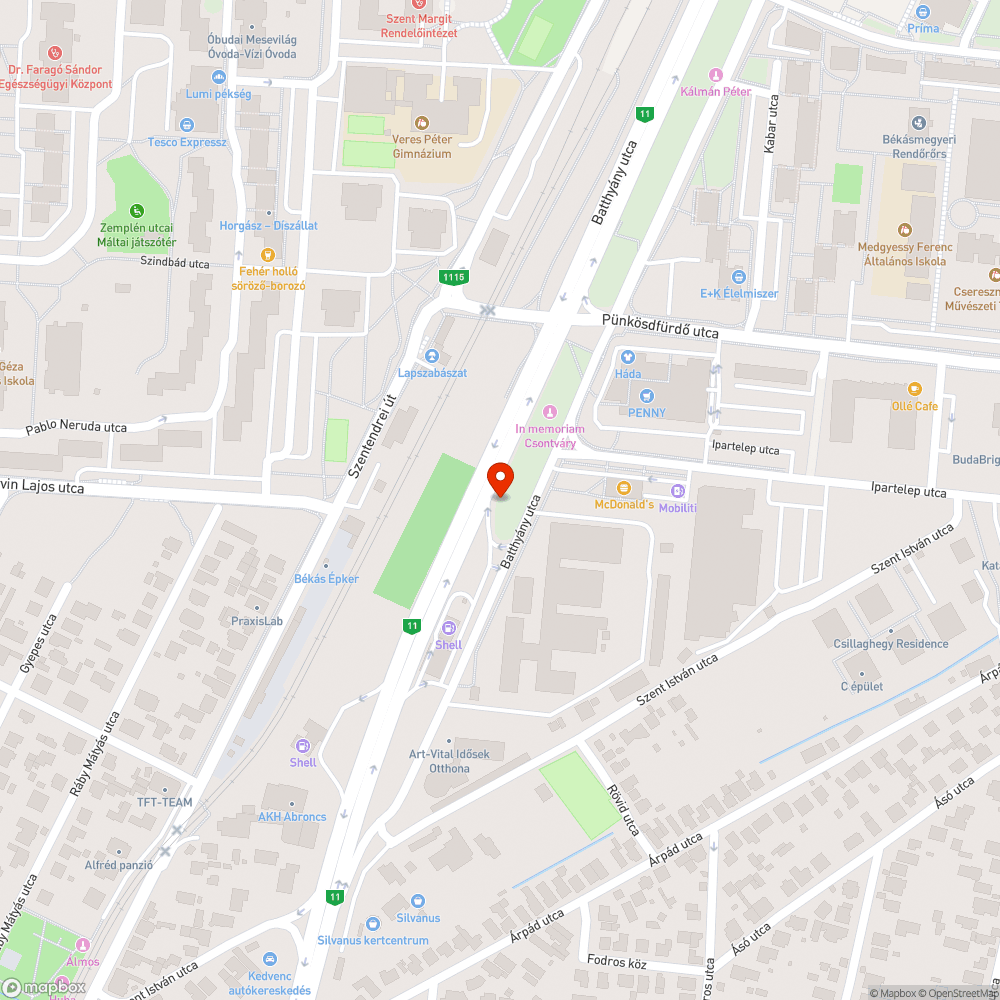 Rozsdás oszlop bejelentés helye