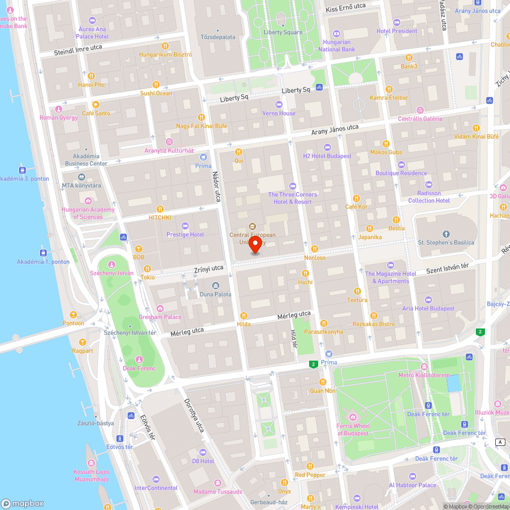 Kerekpár tárolok kivágása, Zrínyi utca V. kerület bejelentés helye