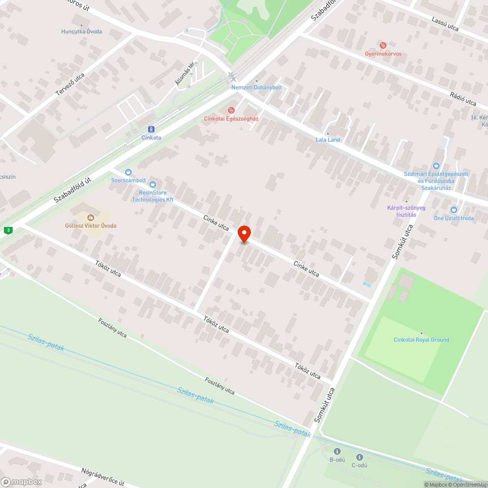 Lecsúszott tábla bejelentés helye