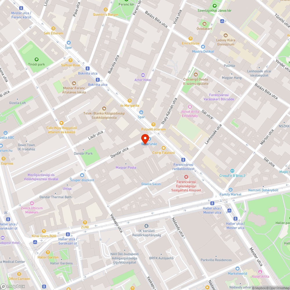 Aszfaltozás bejelentés helye