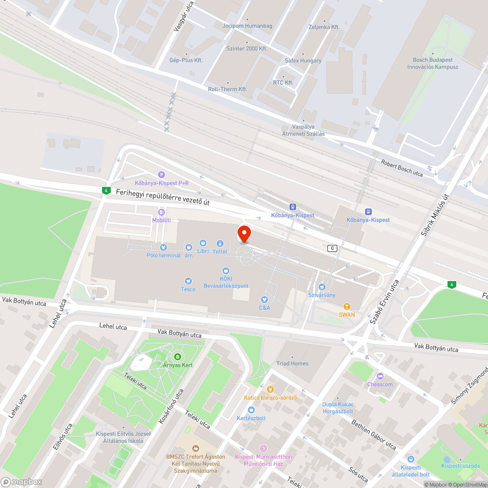 Beszakadó útfelület. bejelentés helye