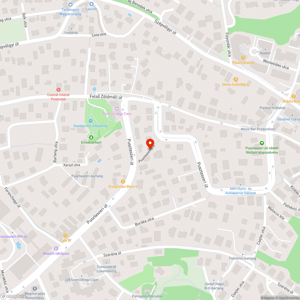 Lezárt lépcső bejelentés helye