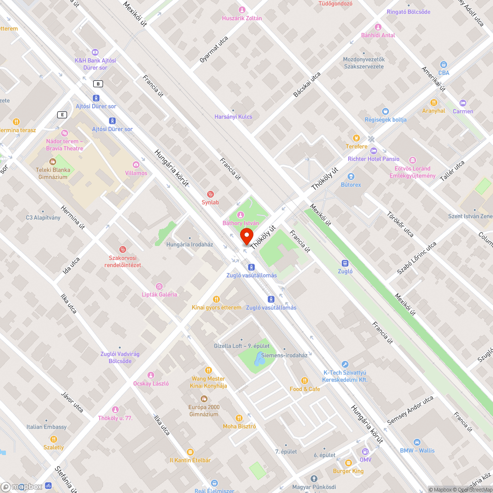 Mély kátyu forgalmas úttesen bejelentés helye