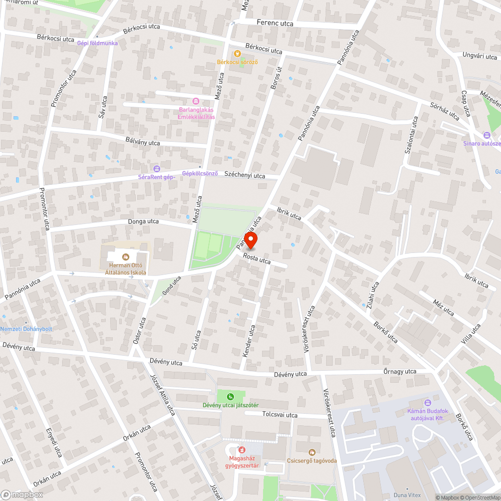 Illegális hulladék (zsákok) a Pannónia úton bejelentés helye