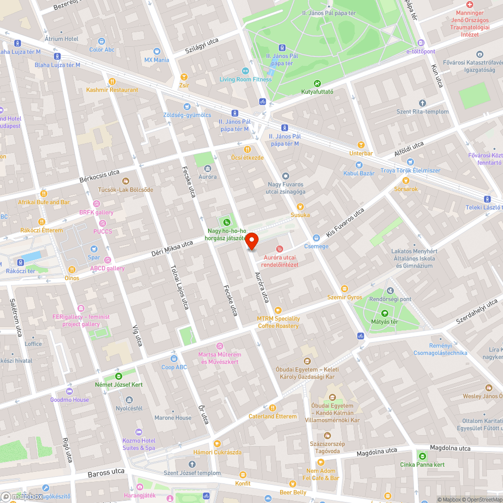 Magára hagyott autó bejelentés helye