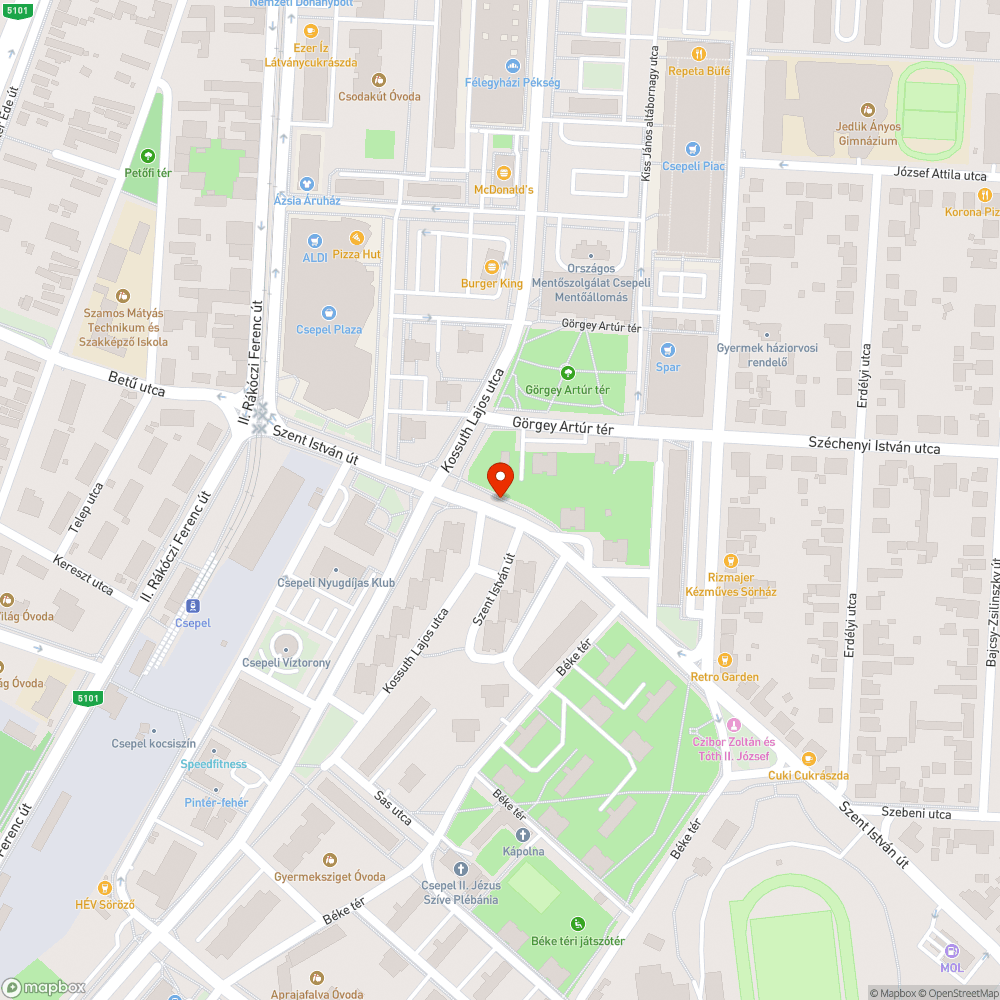 Elhagyott bevásárlókocsi bejelentés helye