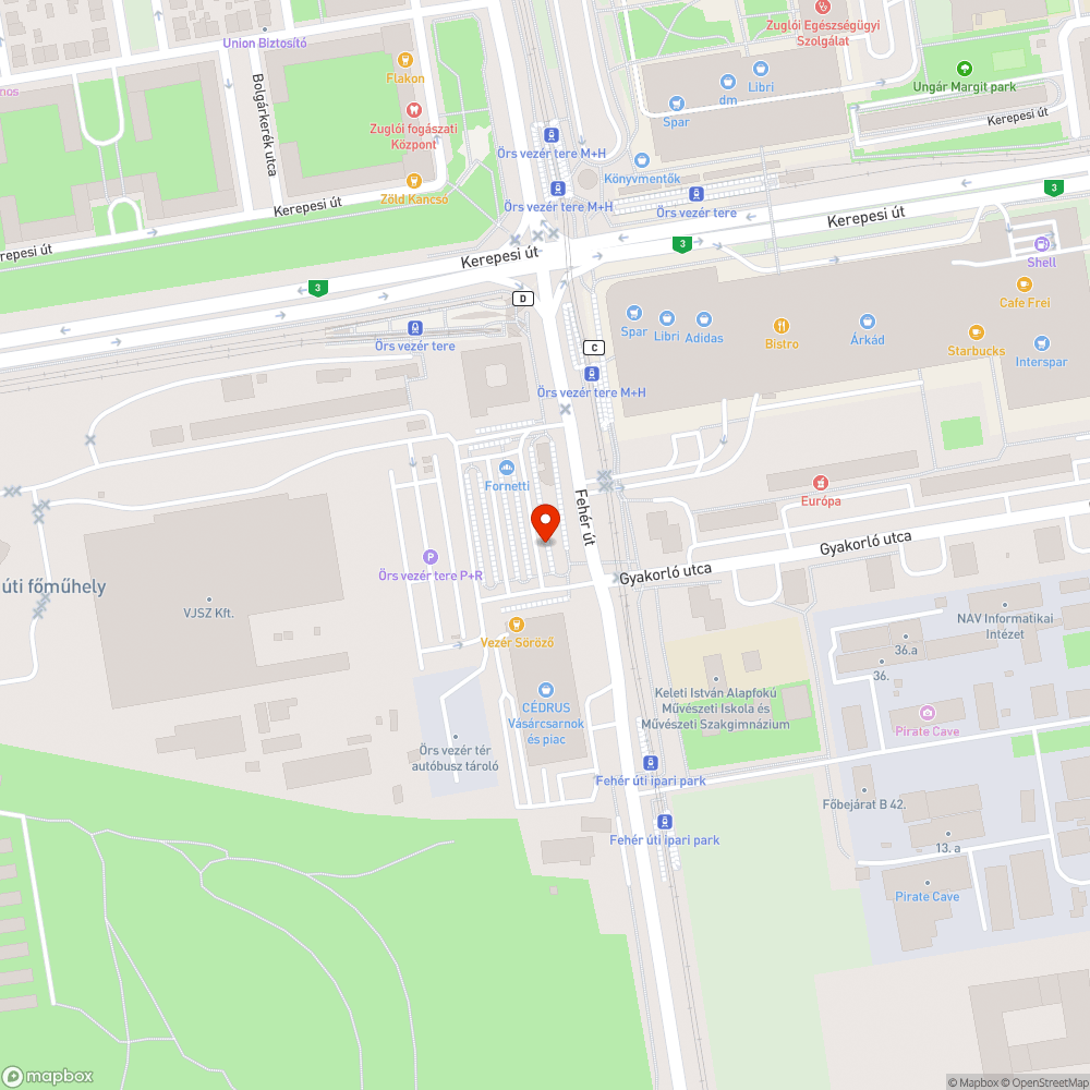 Kijelző bejelentés helye