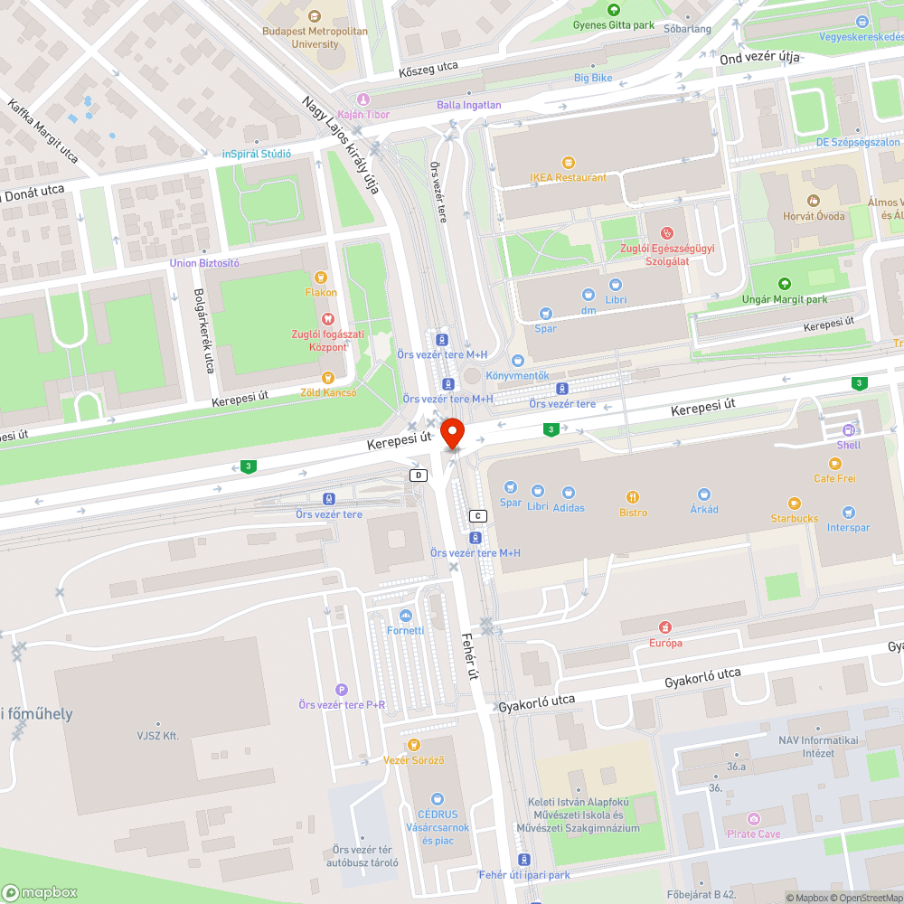 Kövek bejelentés helye