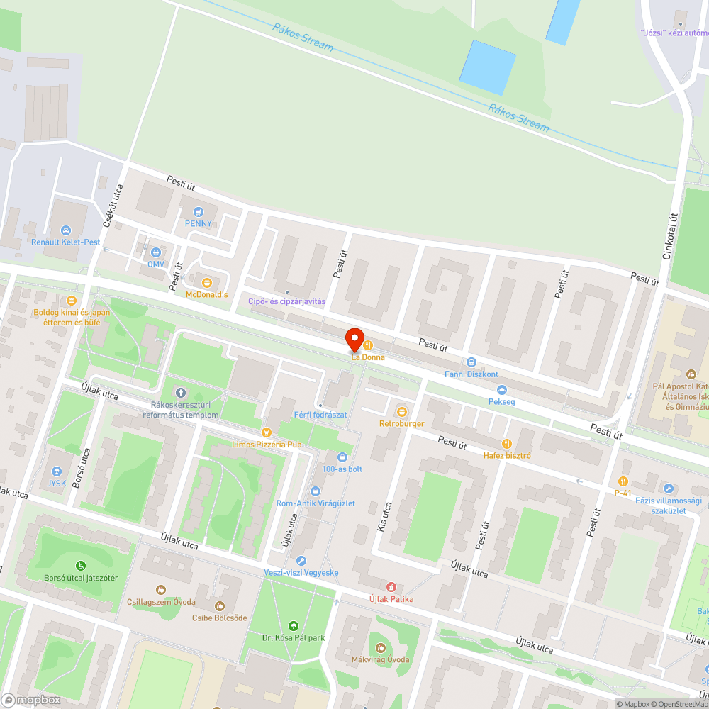 Buszmegálló után kátyú bejelentés helye