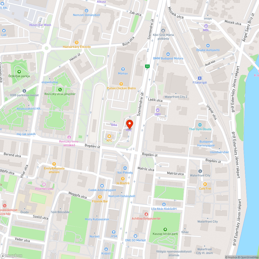 Oszlop bejelentés helye