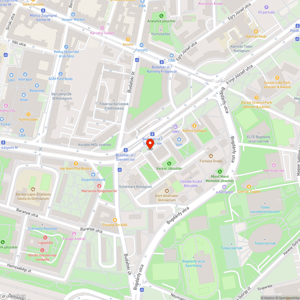 Megdőlt tábla bejelentés helye