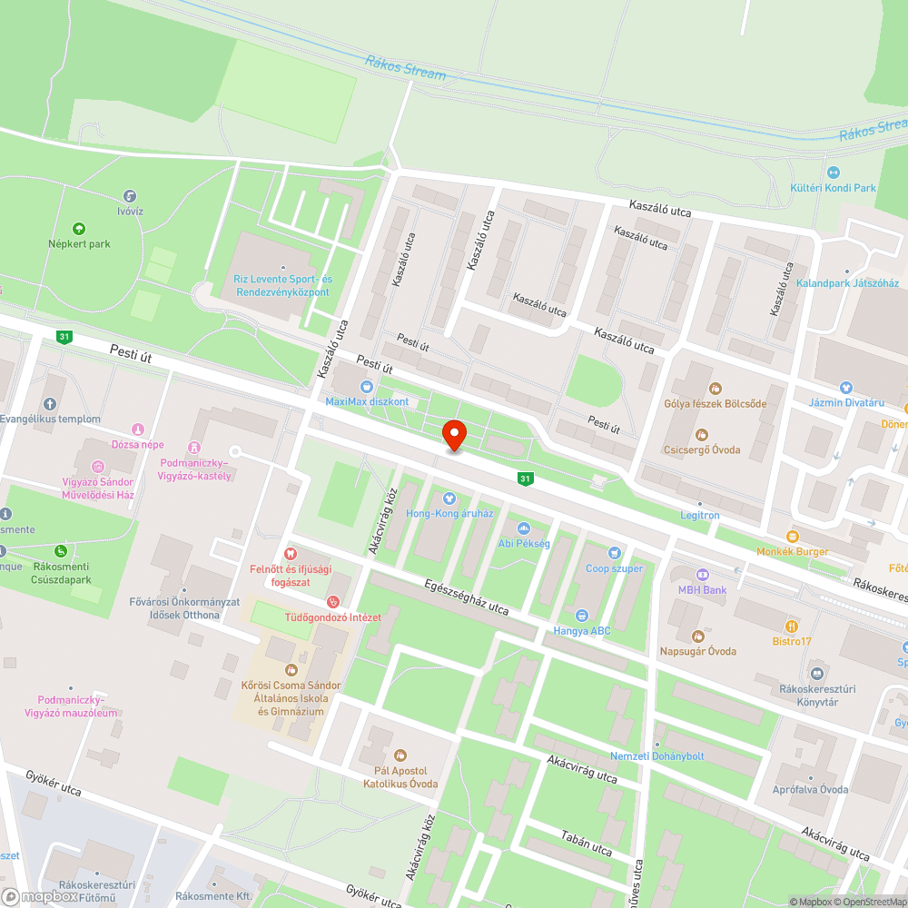 Kátyú a zebránál bejelentés helye