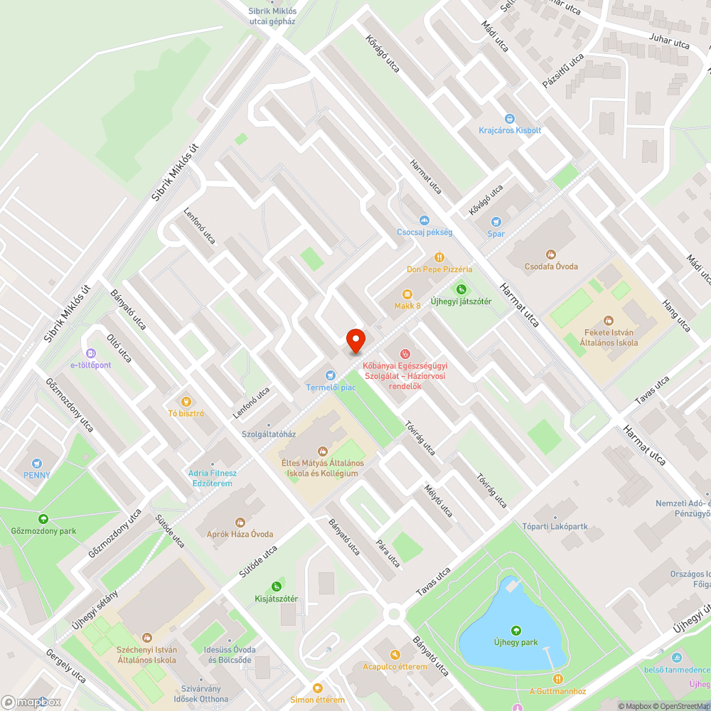 Ide is dobtak valamit bejelentés helye