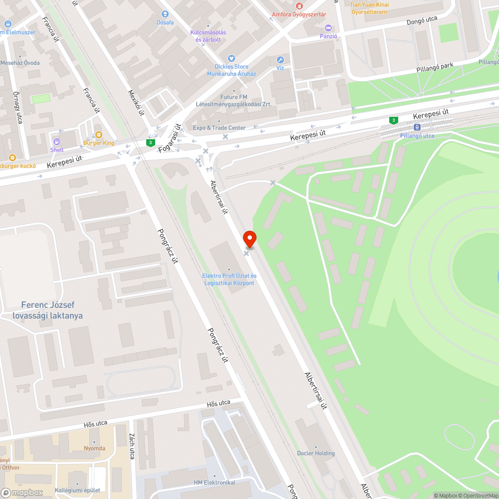 Életveszélyes beszakadt aknafedő bejelentés helye