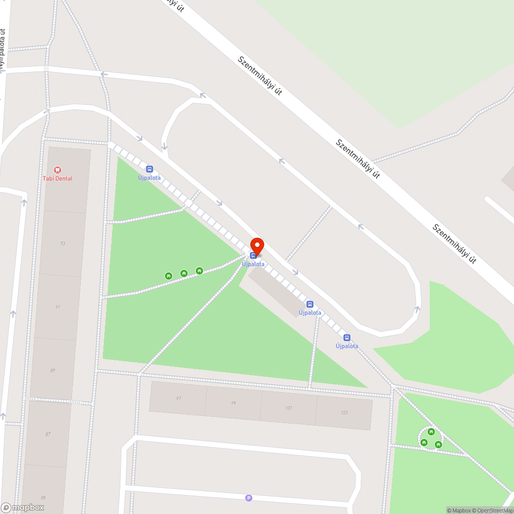 Buszmegálló tábla nem megfelelő névmatricával bejelentés helye