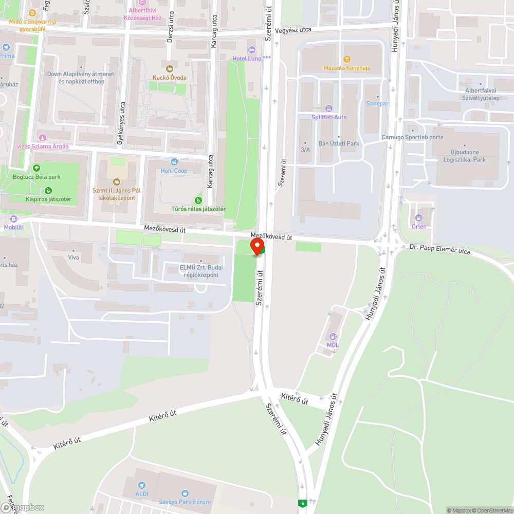 Kiégett terület bejelentés helye