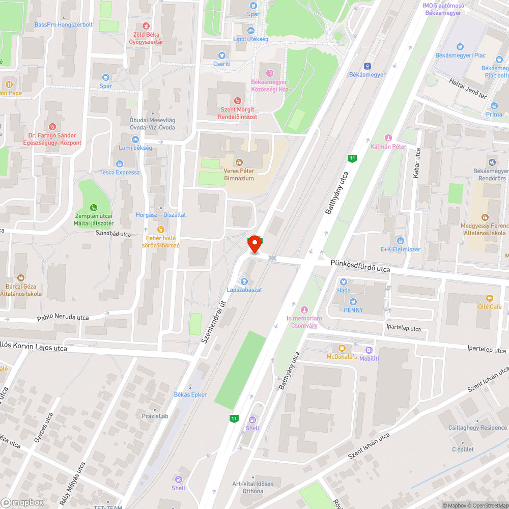 Megrongálódott gyalogátkelőhely festés bejelentés helye