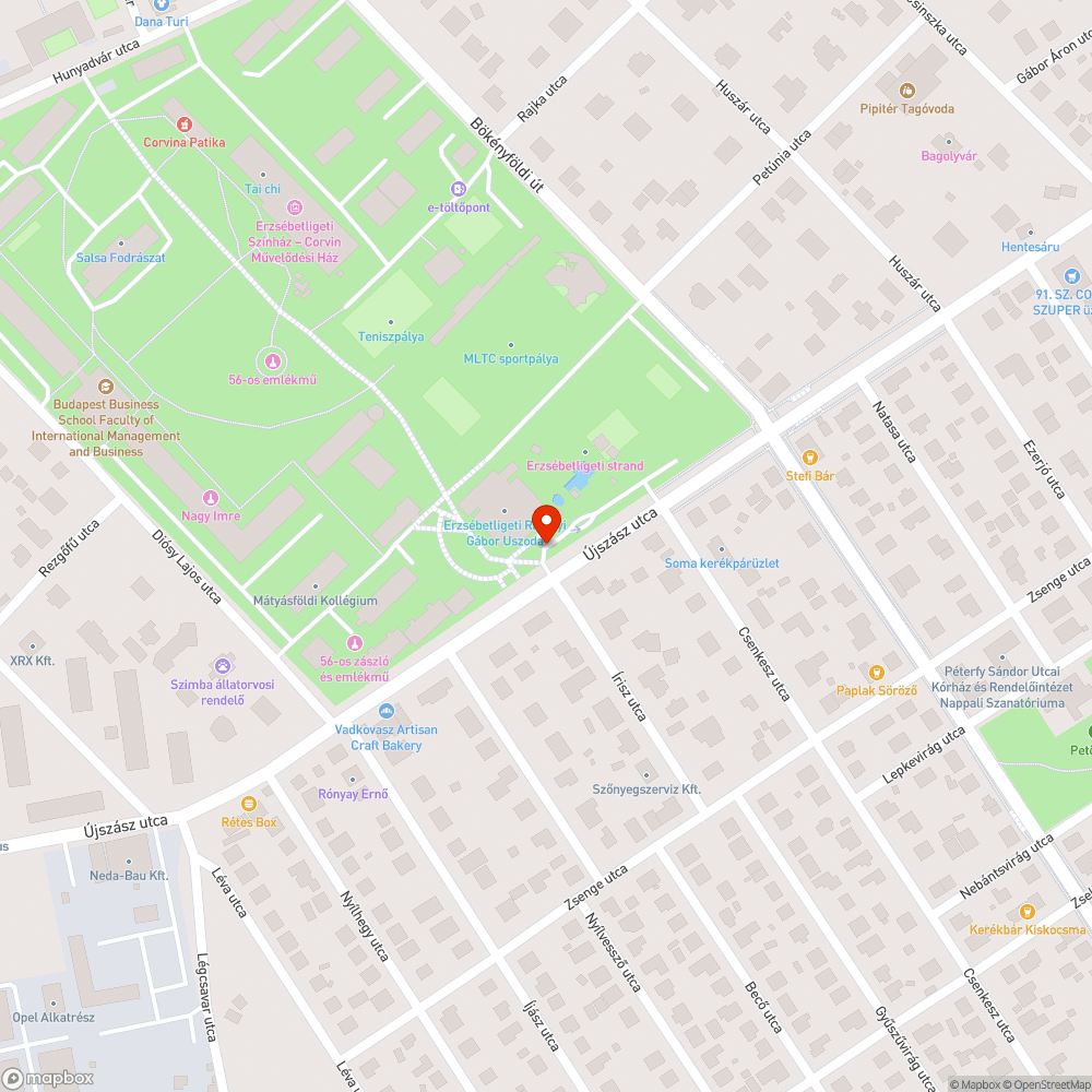 Úthiba》pocsolya bejelentés helye