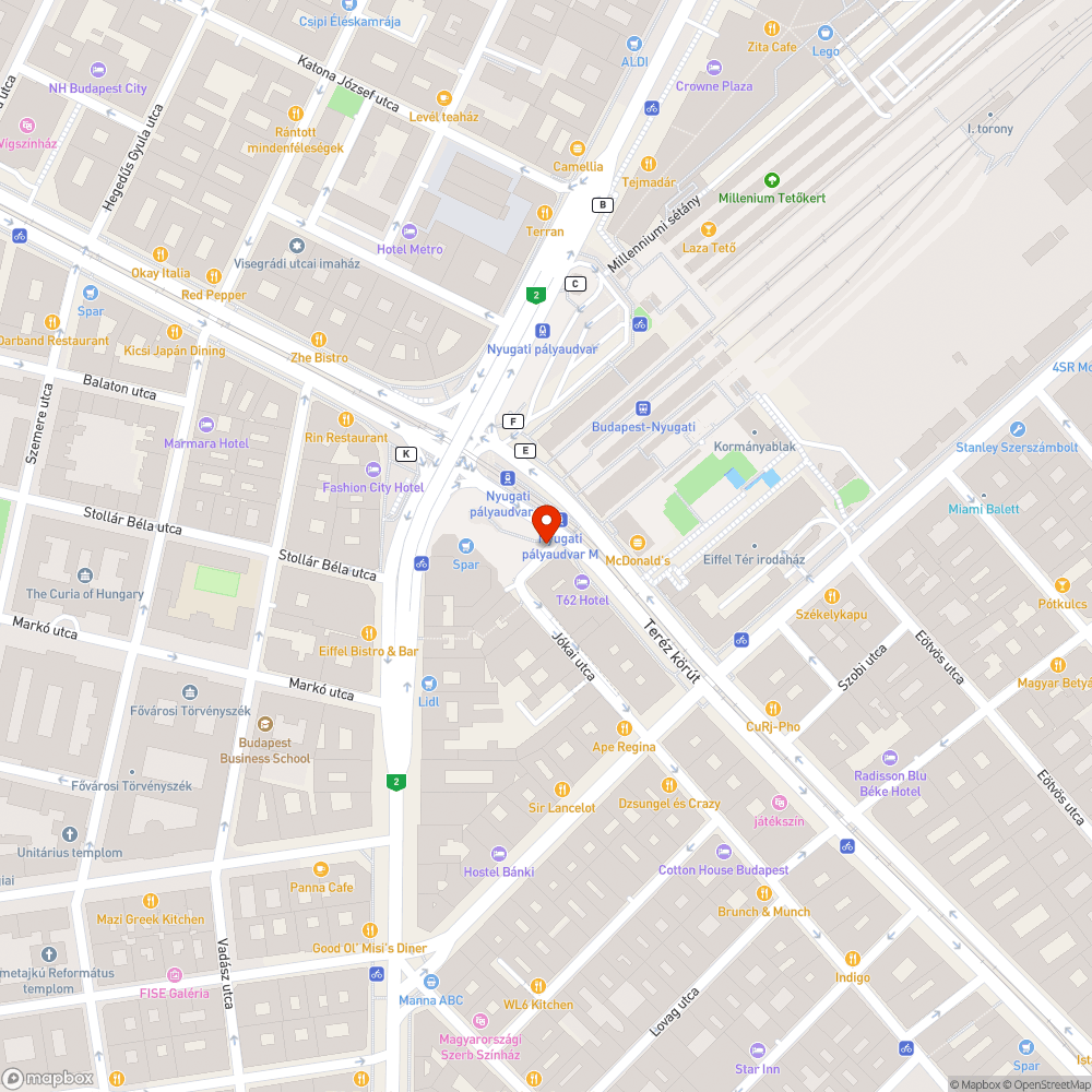 Hiányzó gyalogátkelő bejelentés helye