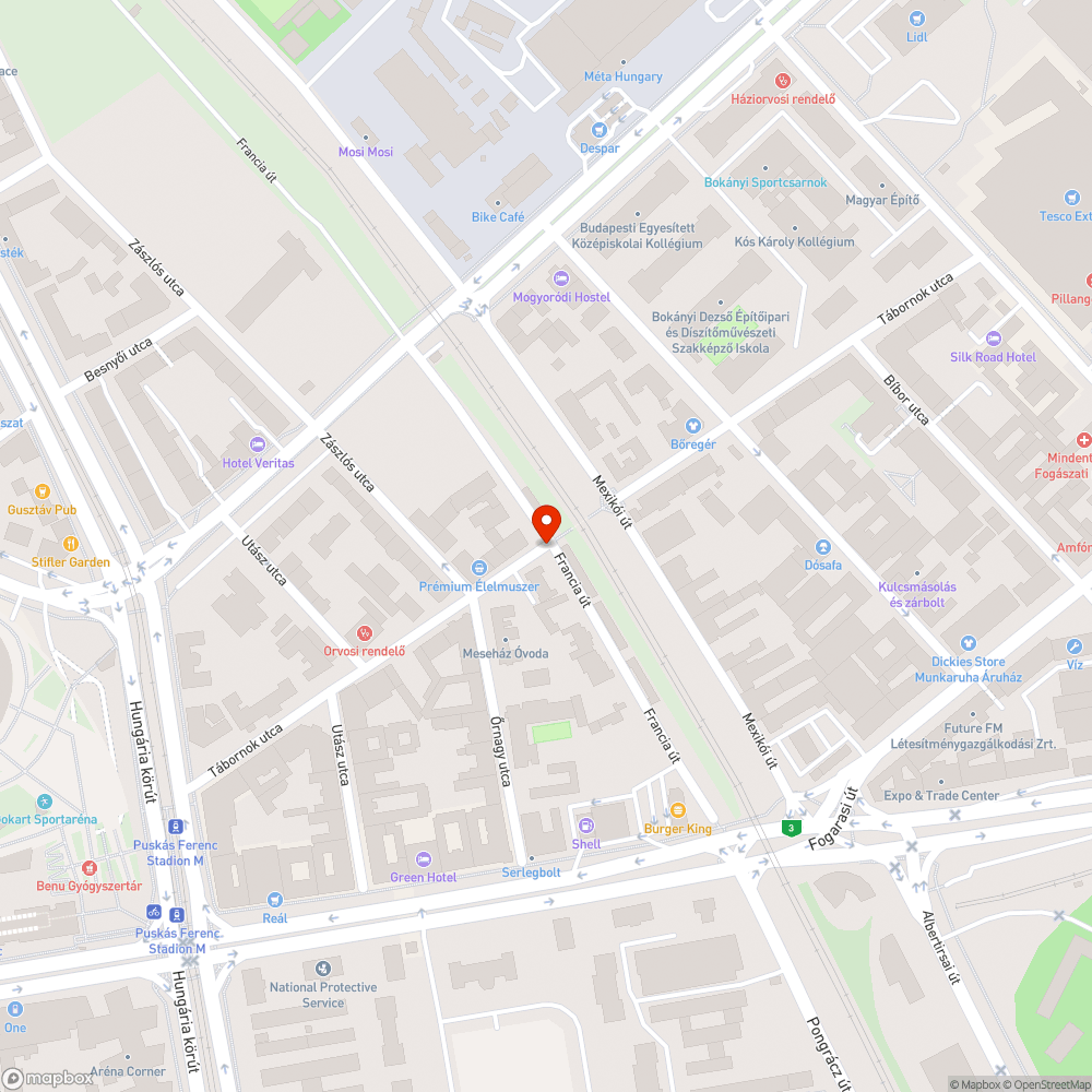 Hiányzó zebra bejelentés helye