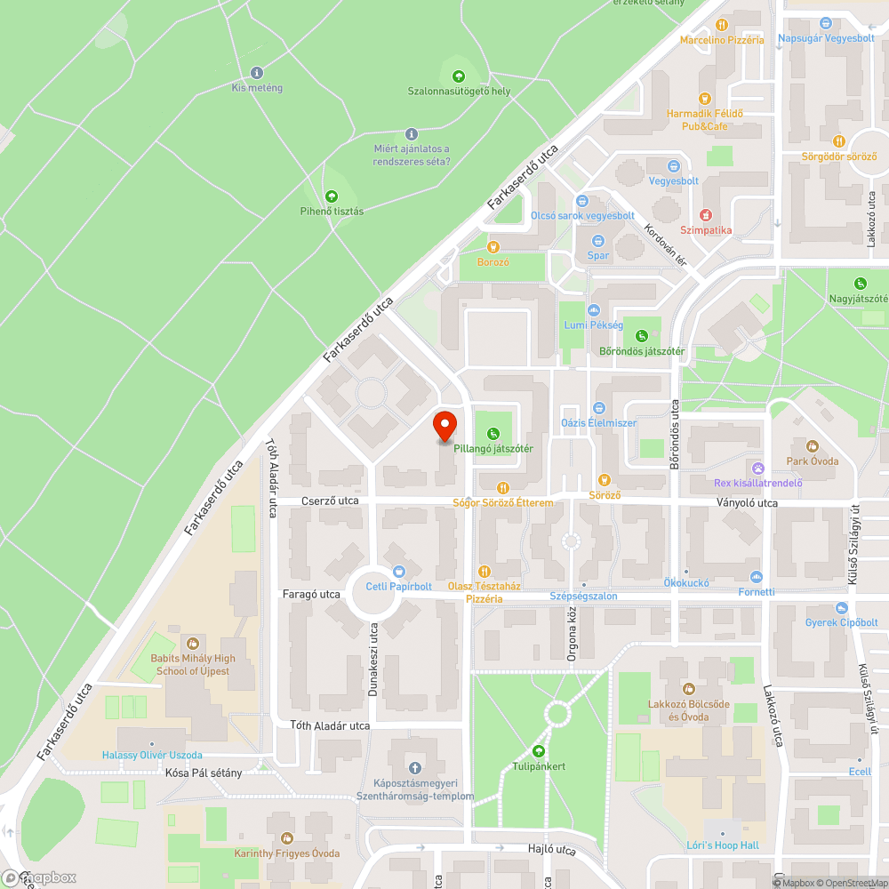 Nem működő közvilágítás bejelentés helye