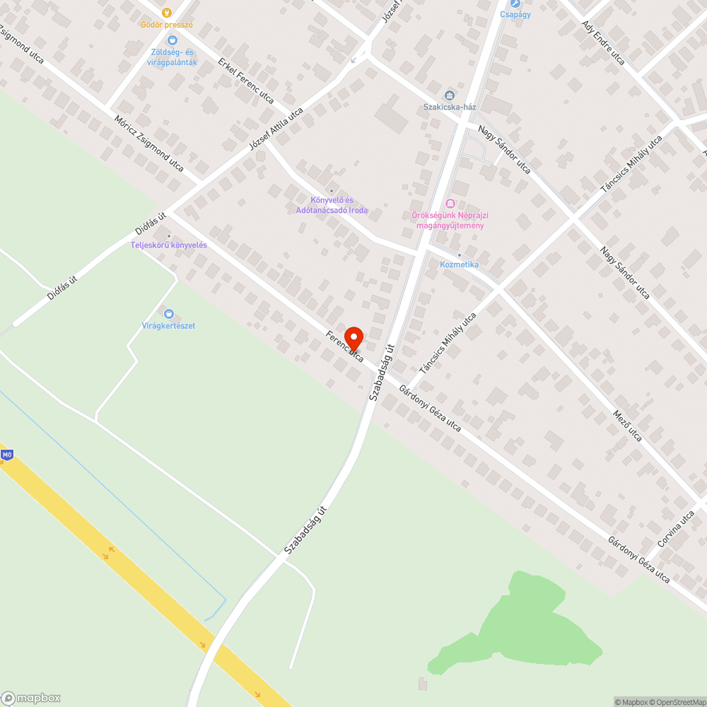 Kifakult jelzőtábla bejelentés helye