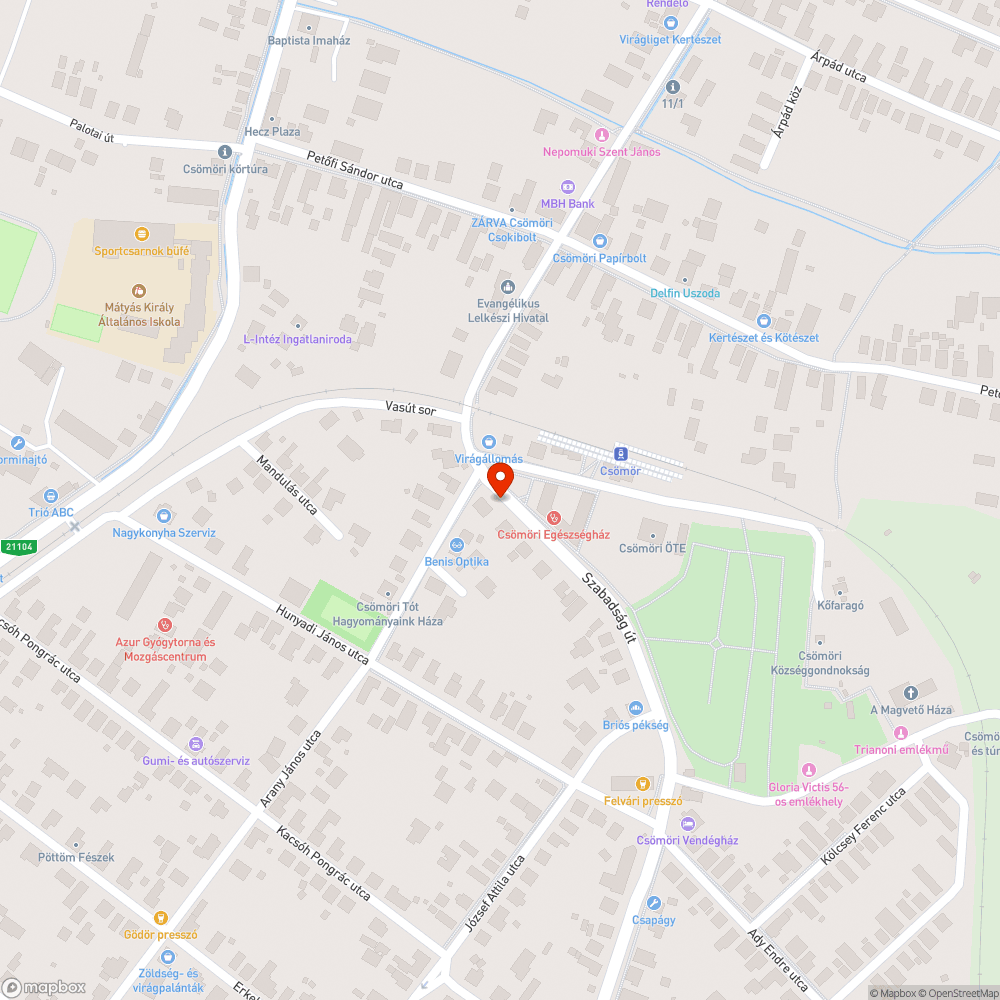 Sérült buszmegállótábla bejelentés helye