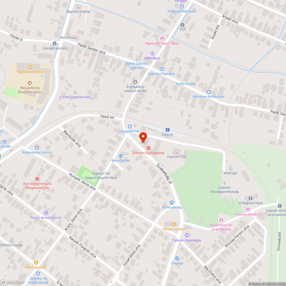 Sérült buszmegállótábla bejelentés helye