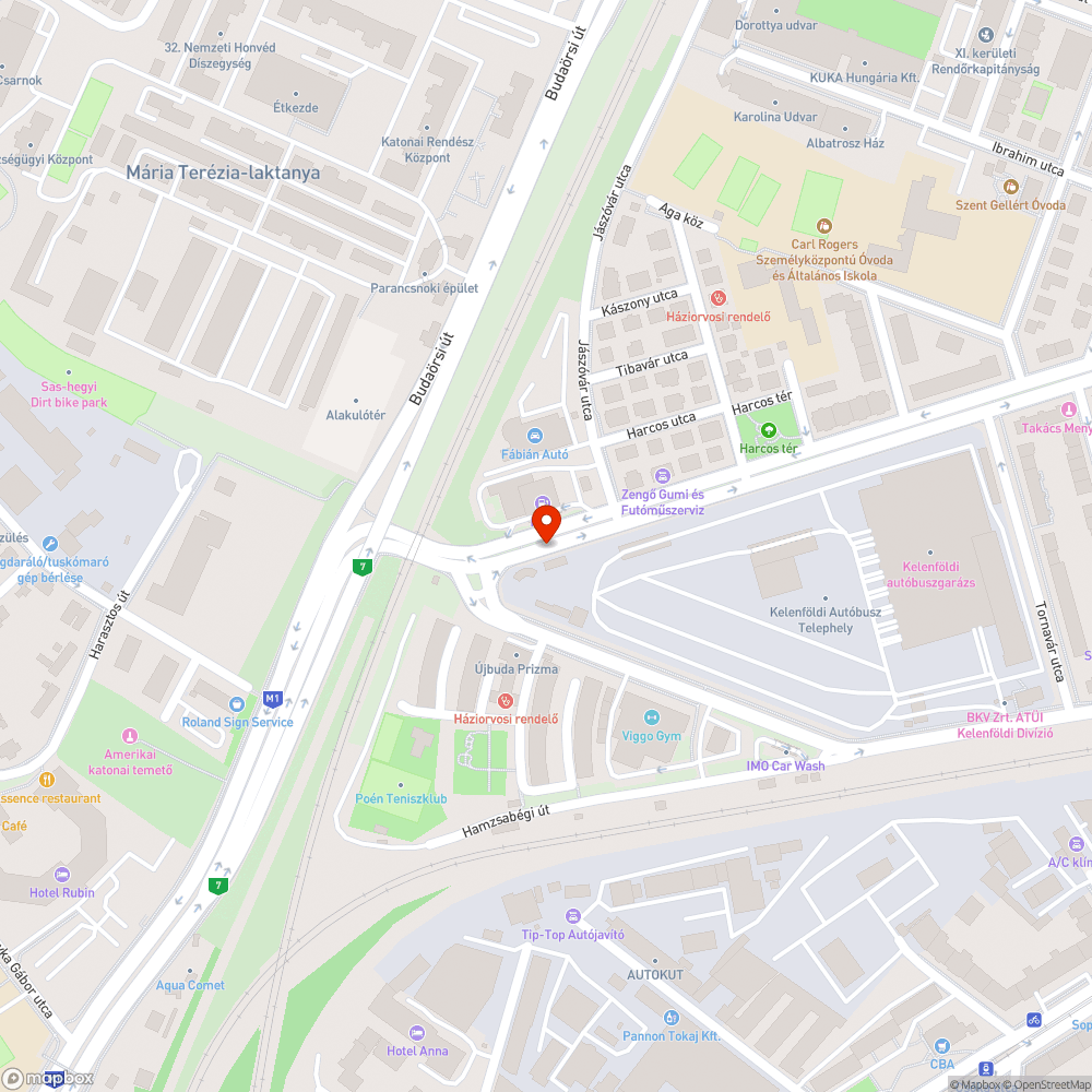 Nagyszőlös utca buszmegálló áthelyezés 100m-rel távolabb bejelentés helye