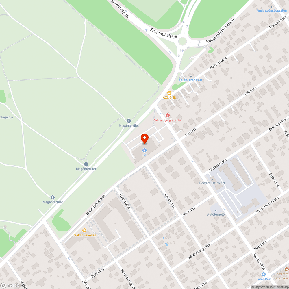 Fedél nélküli akna bejelentés helye