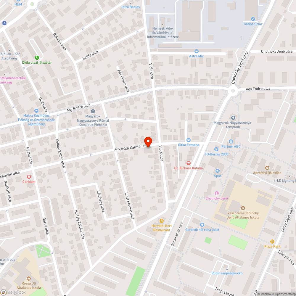 Kiégett a közvilágítás lámpája bejelentés helye