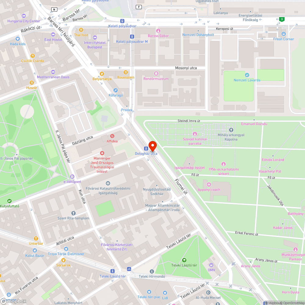 Fakó bejelentés helye