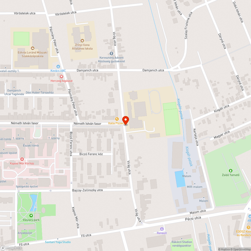 Kopott gyalogos átkelőhely tábla bejelentés helye