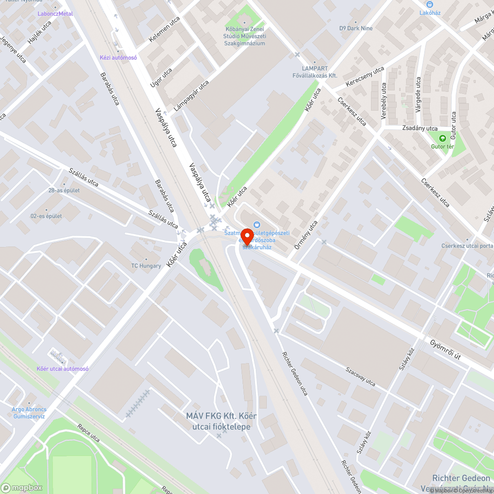 Javítást igényel bejelentés helye