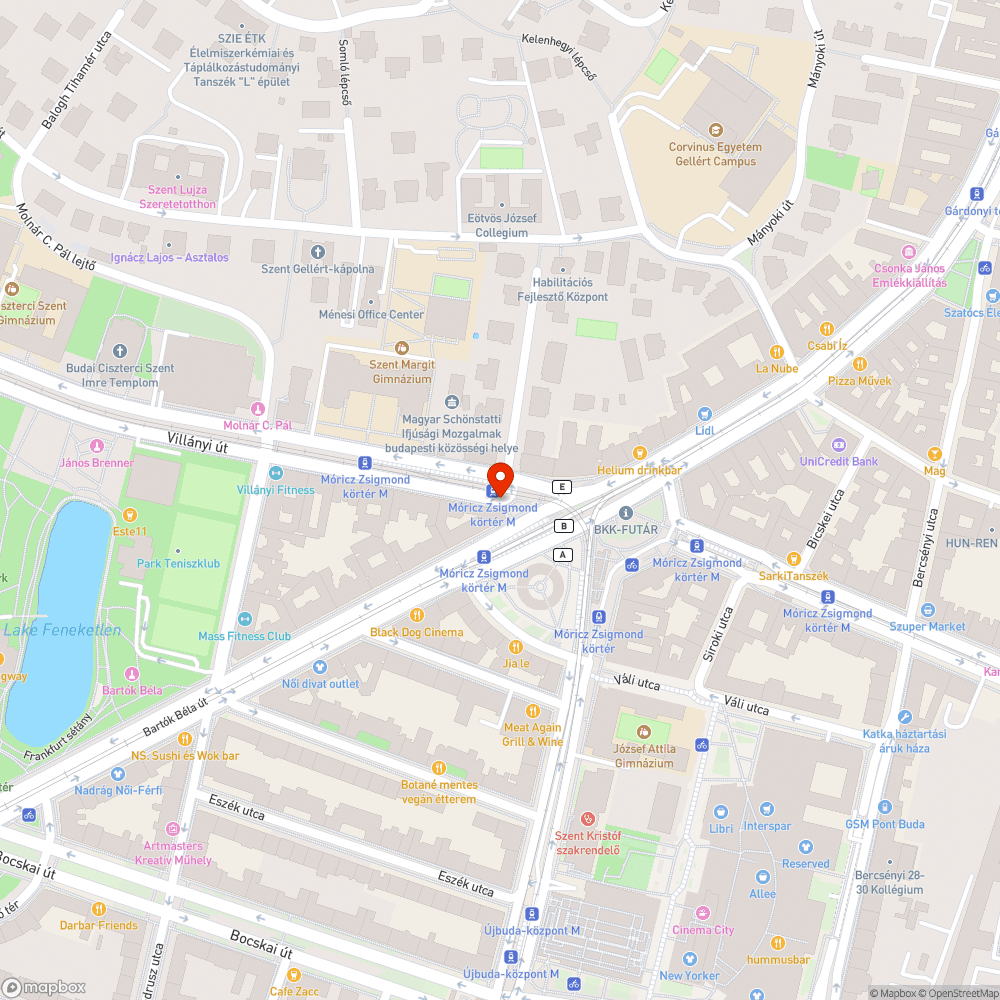 Igénytelen helyreállítás a Villányi úton bejelentés helye