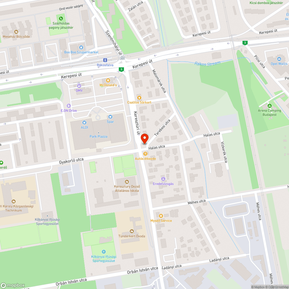 Zebra bejelentés helye